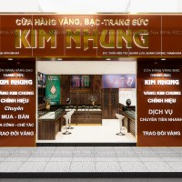 Thiết kế cửa hàng vàng bạc trang sức Kim Nhung